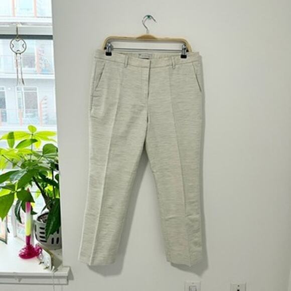 Gap Gray Tailored Crop Khaki Pants Size 10 - Picture 1 of 4